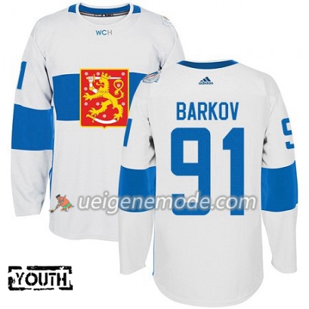 Finnland Trikot Aleksander Barkov 91 2016 World Cup Kinder Weiß Premier